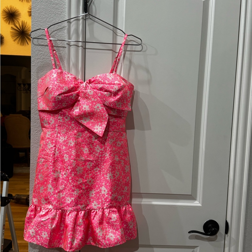 Lilly Pulitzer Pink and White Floral Romper